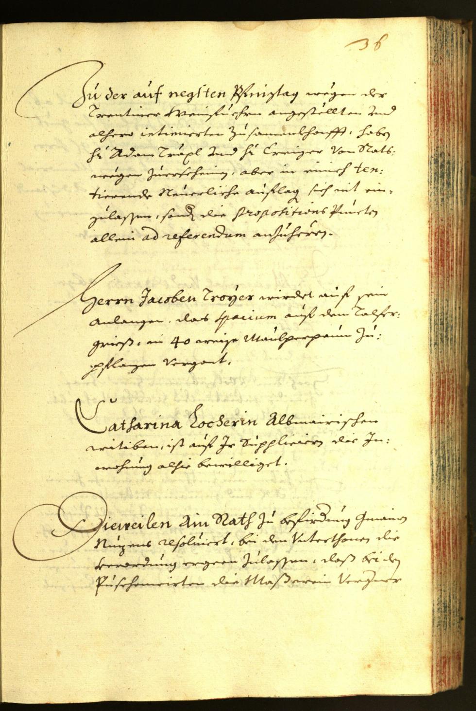 Stadtarchiv Bozen - BOhisto Ratsprotokoll 1667 