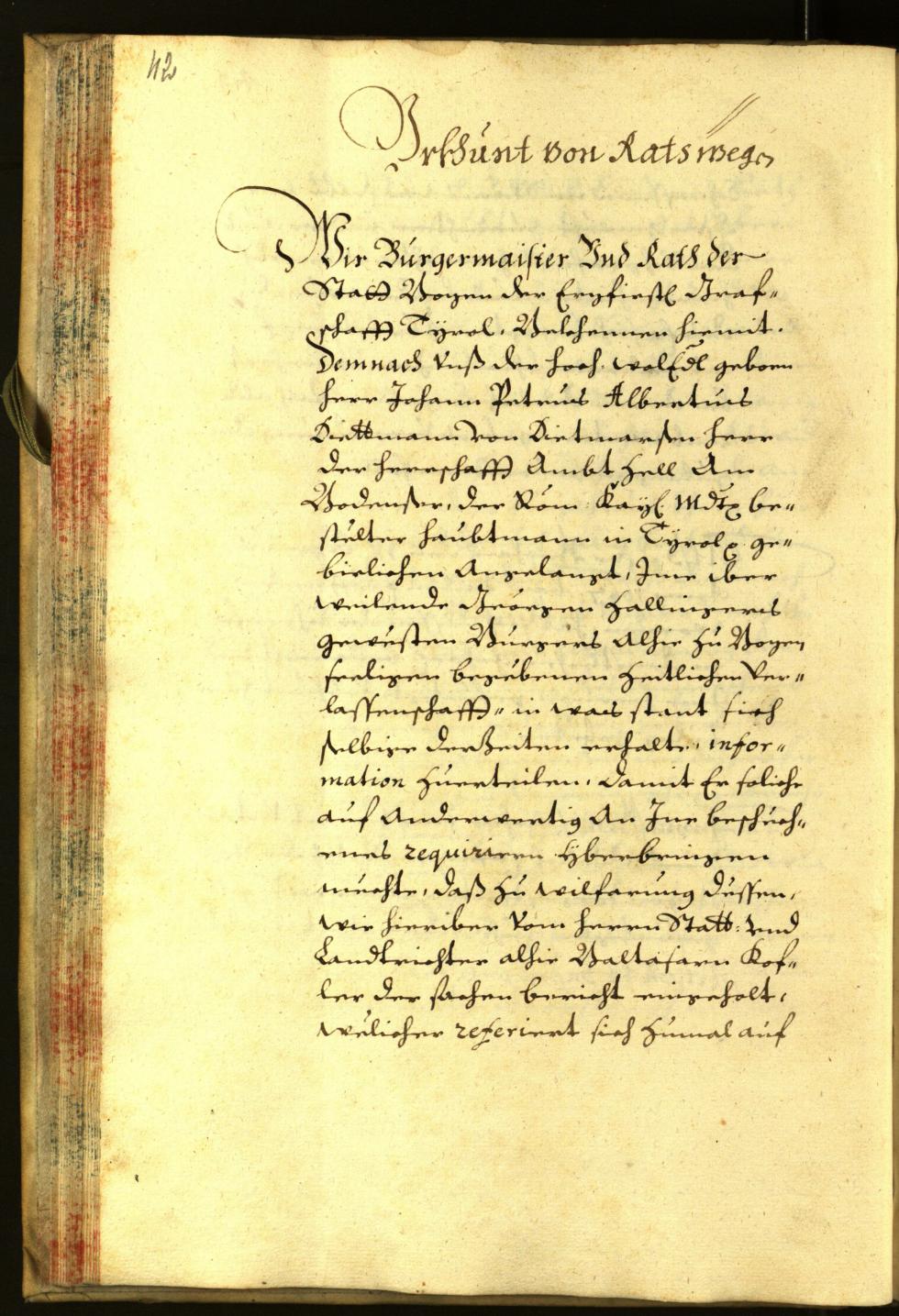 Civic Archives of Bozen-Bolzano - BOhisto Minutes of the council 1667 