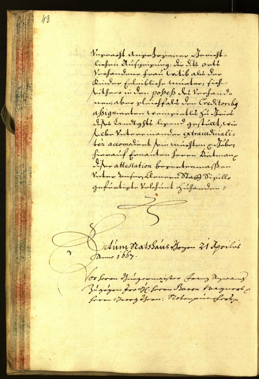 Civic Archives of Bozen-Bolzano - BOhisto Minutes of the council 1667 