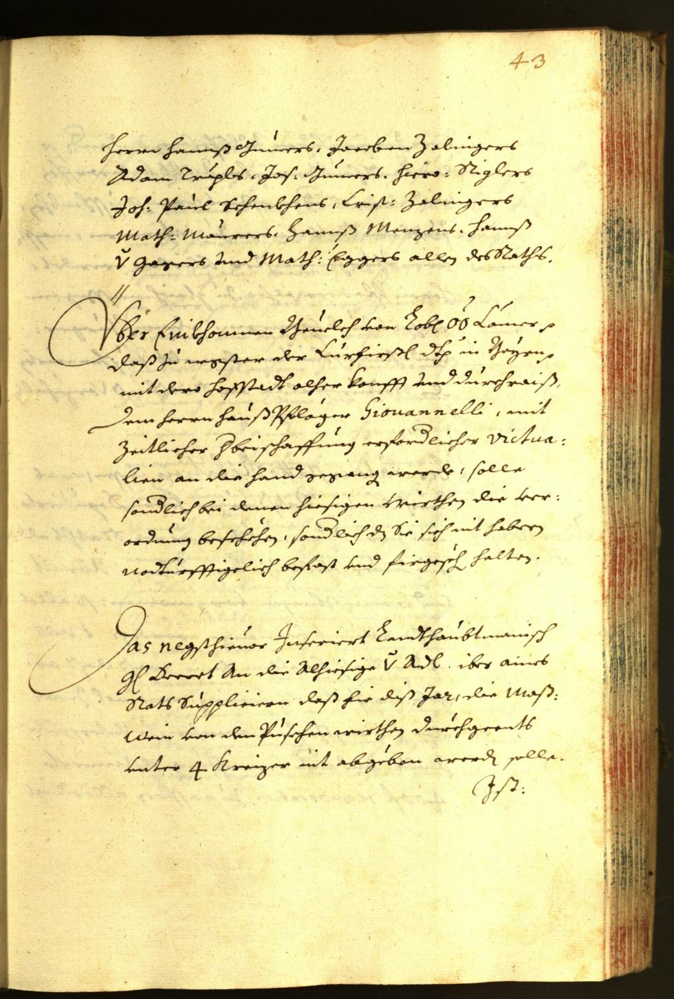 Stadtarchiv Bozen - BOhisto Ratsprotokoll 1667 