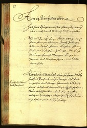 Stadtarchiv Bozen - BOhisto Ratsprotokoll 1667 - 