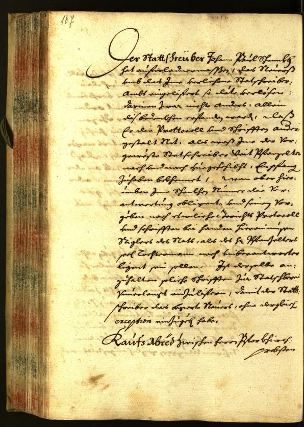 Stadtarchiv Bozen - BOhisto Ratsprotokoll 1668 