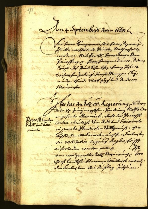 Stadtarchiv Bozen - BOhisto Ratsprotokoll 1668 