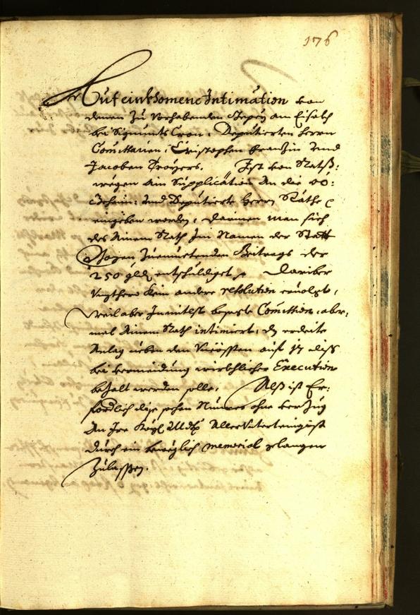 Stadtarchiv Bozen - BOhisto Ratsprotokoll 1668 