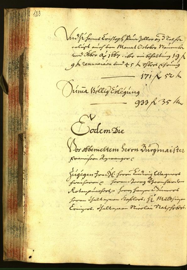 Stadtarchiv Bozen - BOhisto Ratsprotokoll 1668 