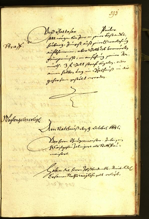 Stadtarchiv Bozen - BOhisto Ratsprotokoll 1668 