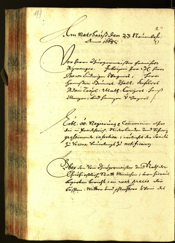 Stadtarchiv Bozen - BOhisto Ratsprotokoll 1668 