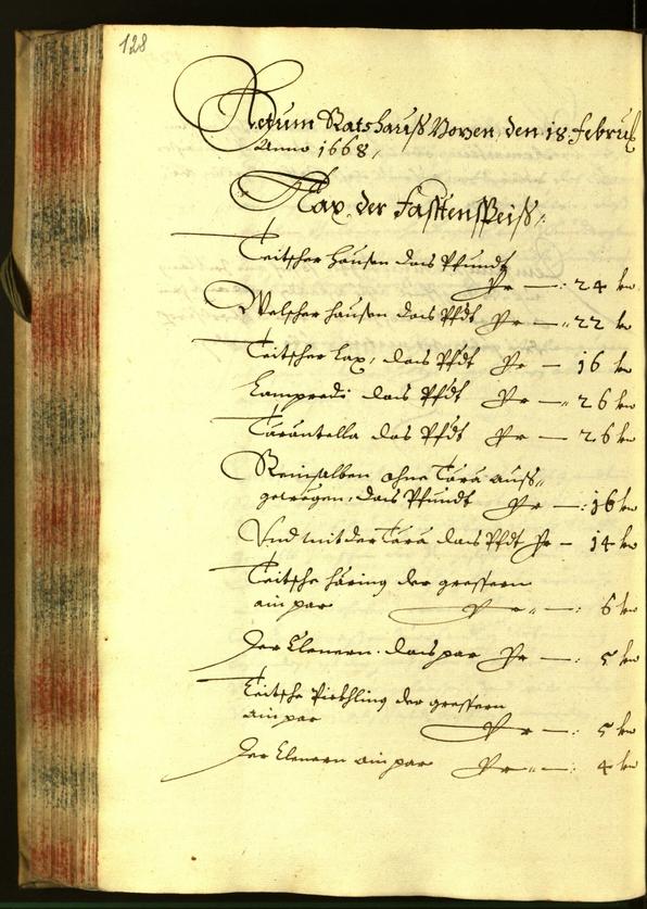 Archivio Storico della Città di Bolzano - BOhisto protocollo consiliare 1668 