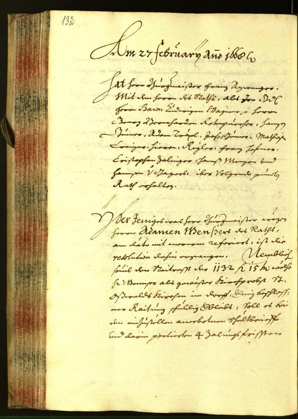 Stadtarchiv Bozen - BOhisto Ratsprotokoll 1668 