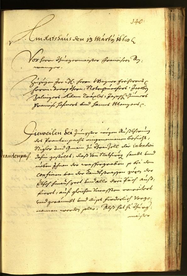 Stadtarchiv Bozen - BOhisto Ratsprotokoll 1668 