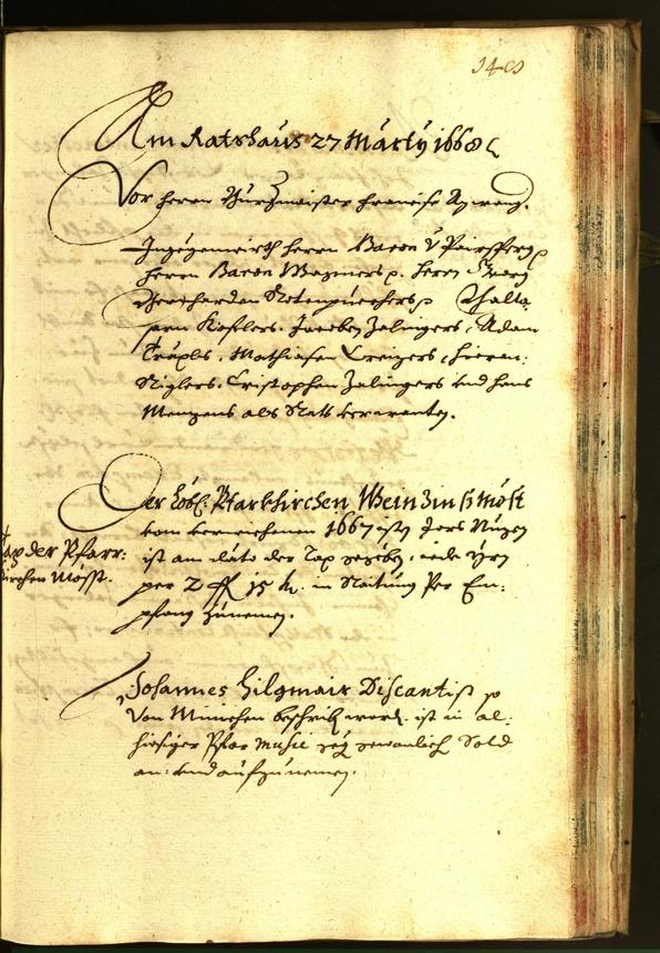 Stadtarchiv Bozen - BOhisto Ratsprotokoll 1668 