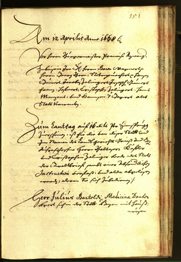 Civic Archives of Bozen-Bolzano - BOhisto Minutes of the council 1668 