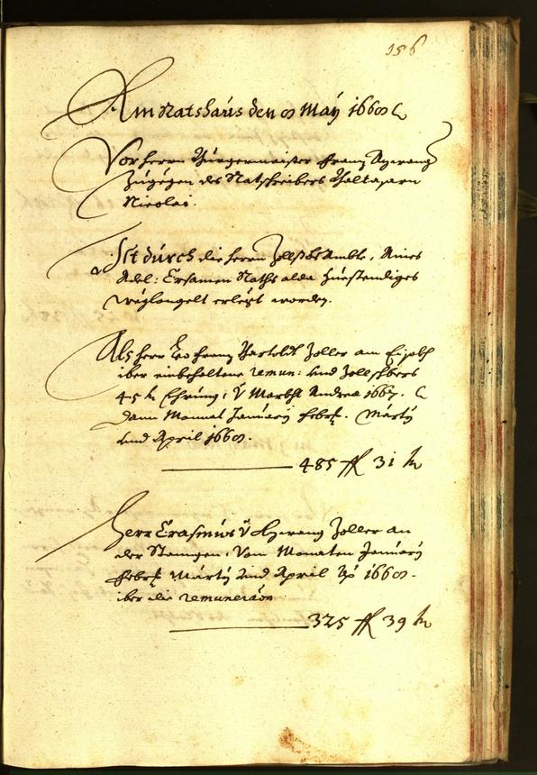 Stadtarchiv Bozen - BOhisto Ratsprotokoll 1668 