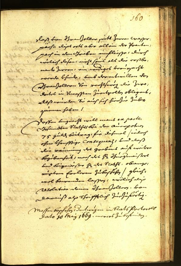 Stadtarchiv Bozen - BOhisto Ratsprotokoll 1668 