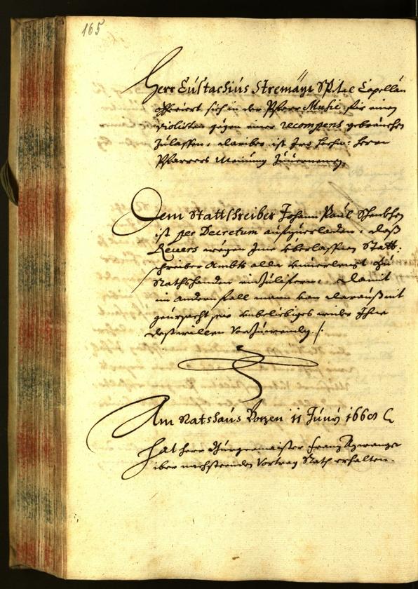 Stadtarchiv Bozen - BOhisto Ratsprotokoll 1668 