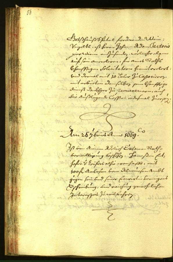 Stadtarchiv Bozen - BOhisto Ratsprotokoll 1669 