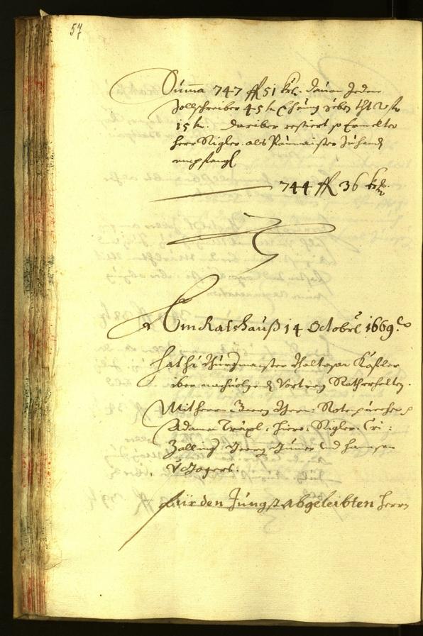 Stadtarchiv Bozen - BOhisto Ratsprotokoll 1669 