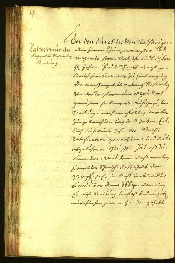 Stadtarchiv Bozen - BOhisto Ratsprotokoll 1669 