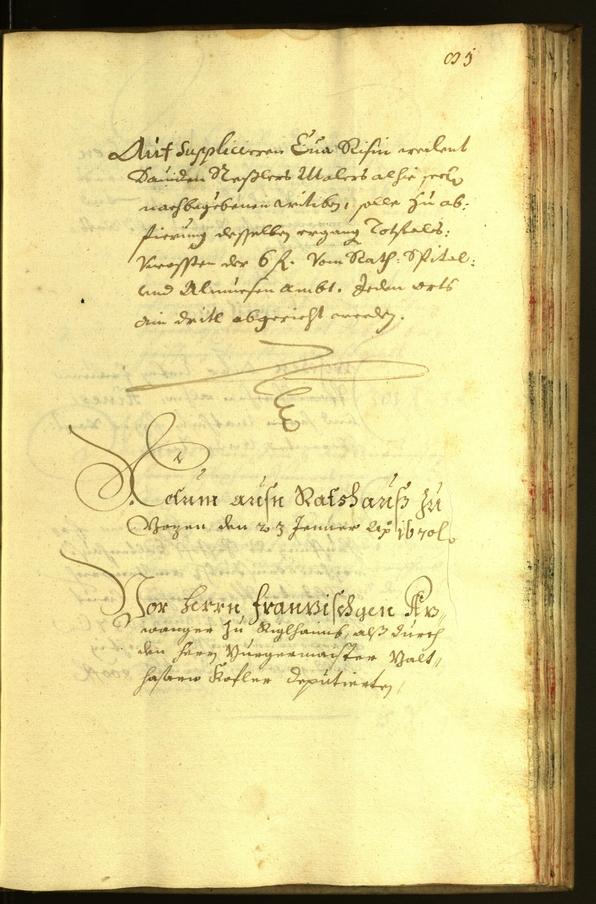 Stadtarchiv Bozen - BOhisto Ratsprotokoll 1669 