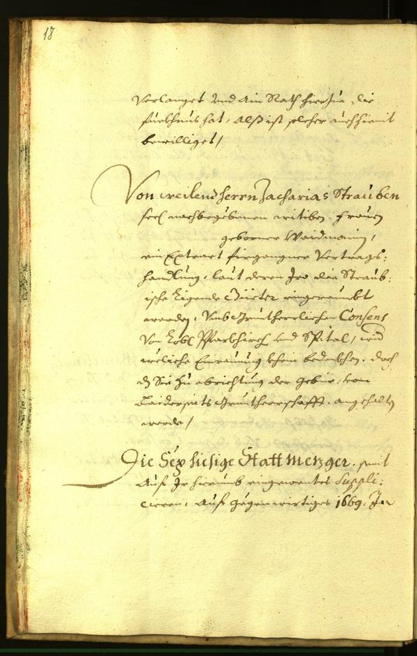 Stadtarchiv Bozen - BOhisto Ratsprotokoll 1669 