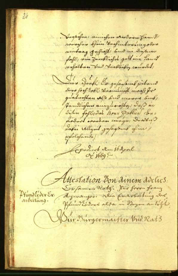 Civic Archives of Bozen-Bolzano - BOhisto Minutes of the council 1669 