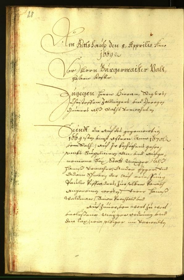 Civic Archives of Bozen-Bolzano - BOhisto Minutes of the council 1669 