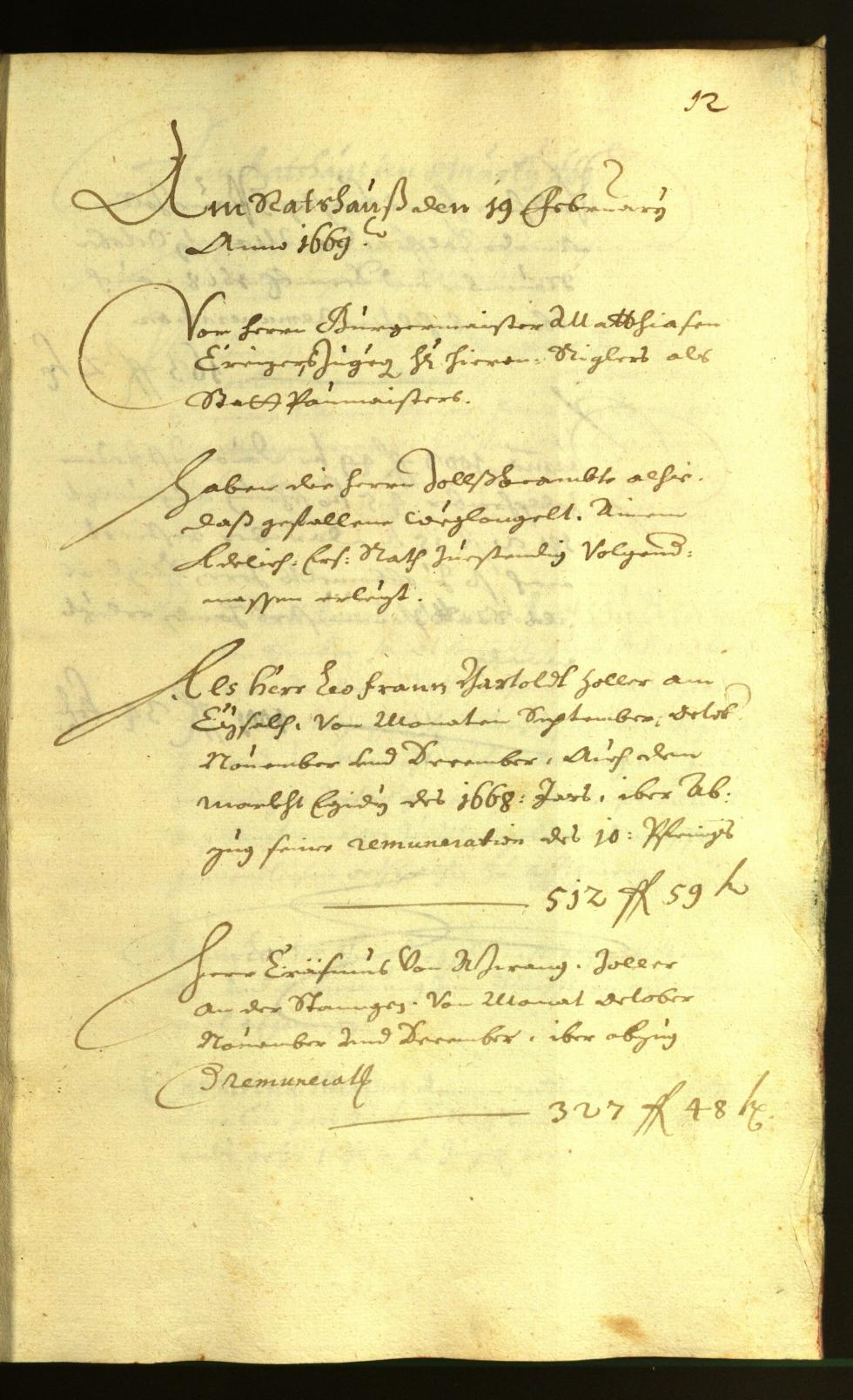 Civic Archives of Bozen-Bolzano - BOhisto Minutes of the council 1669 