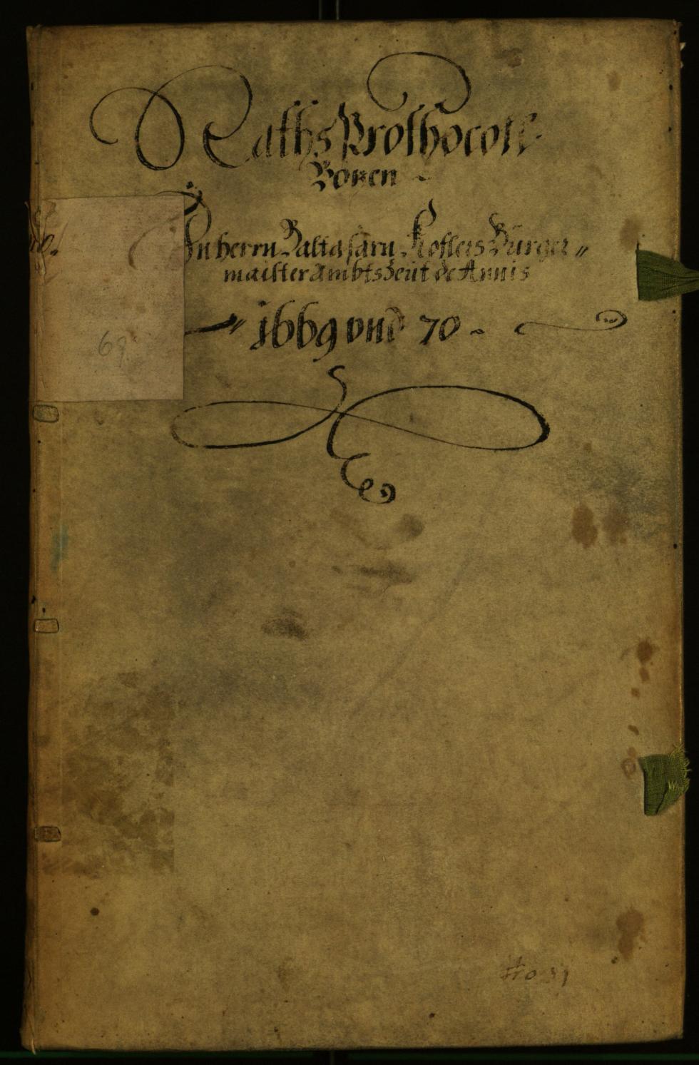 Archivio Storico della Città di Bolzano - BOhisto protocollo consiliare 1669 