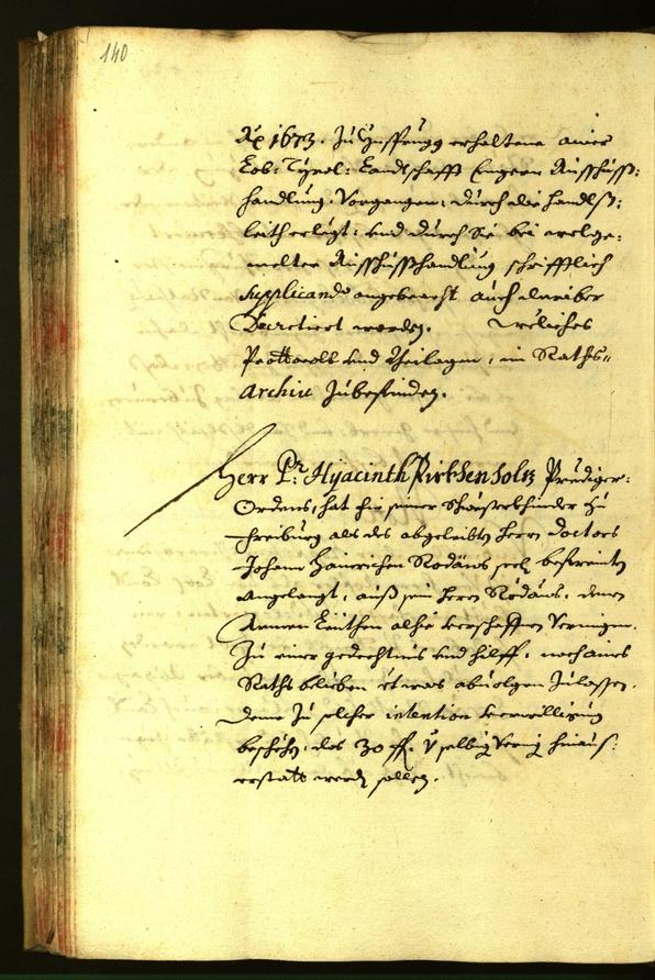 Archivio Storico della Città di Bolzano - BOhisto protocollo consiliare 1670 