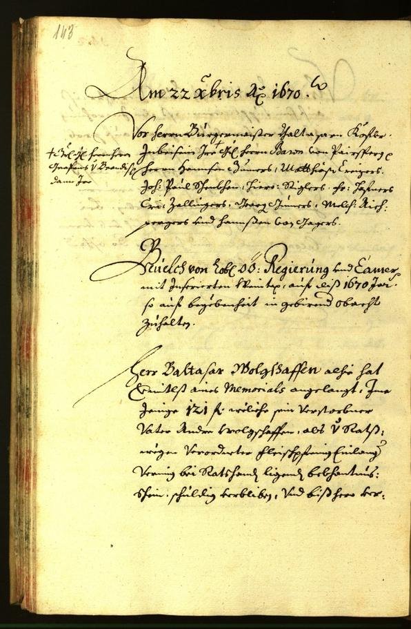 Civic Archives of Bozen-Bolzano - BOhisto Minutes of the council 1670 