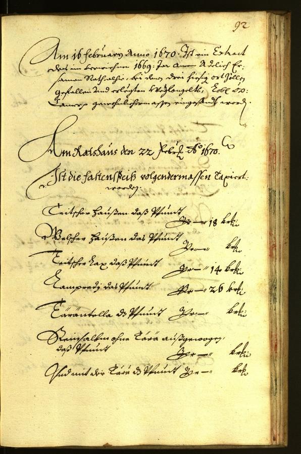 Civic Archives of Bozen-Bolzano - BOhisto Minutes of the council 1670 