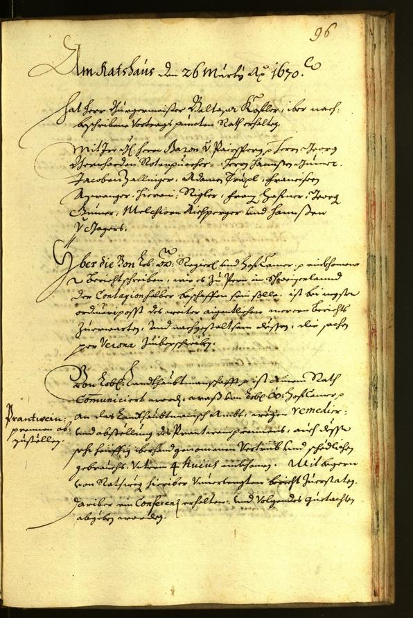 Civic Archives of Bozen-Bolzano - BOhisto Minutes of the council 1670 