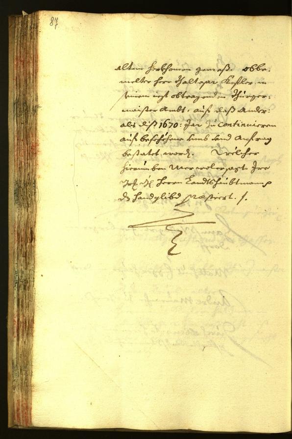 Stadtarchiv Bozen - BOhisto Ratsprotokoll 1670 