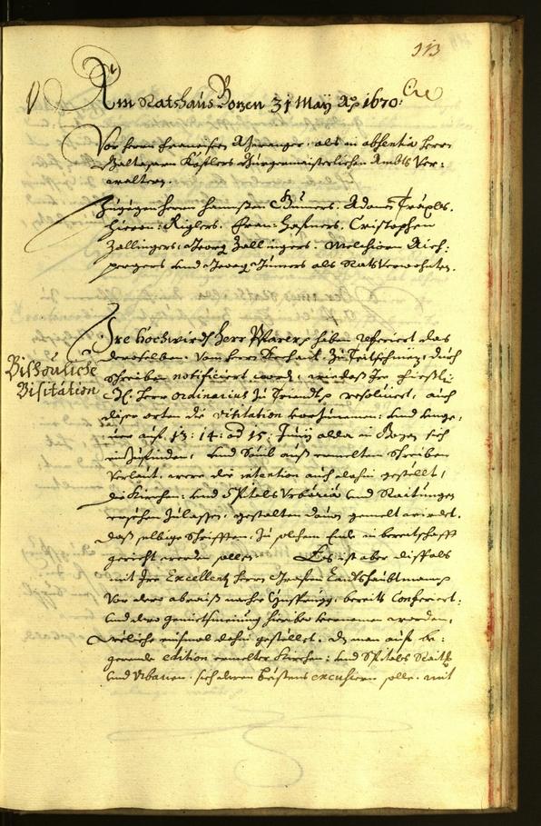 Civic Archives of Bozen-Bolzano - BOhisto Minutes of the council 1670 