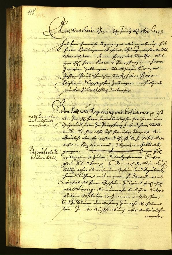 Civic Archives of Bozen-Bolzano - BOhisto Minutes of the council 1670 