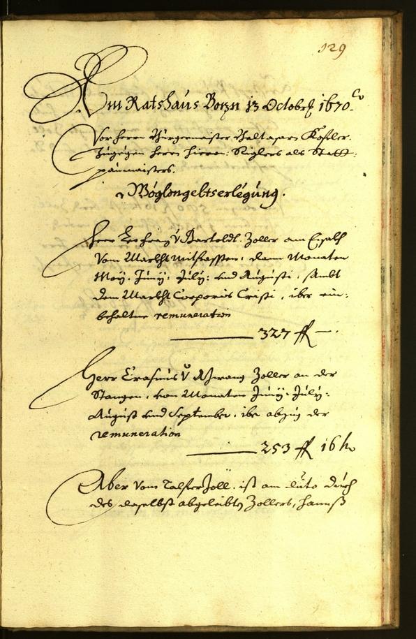 Civic Archives of Bozen-Bolzano - BOhisto Minutes of the council 1670 