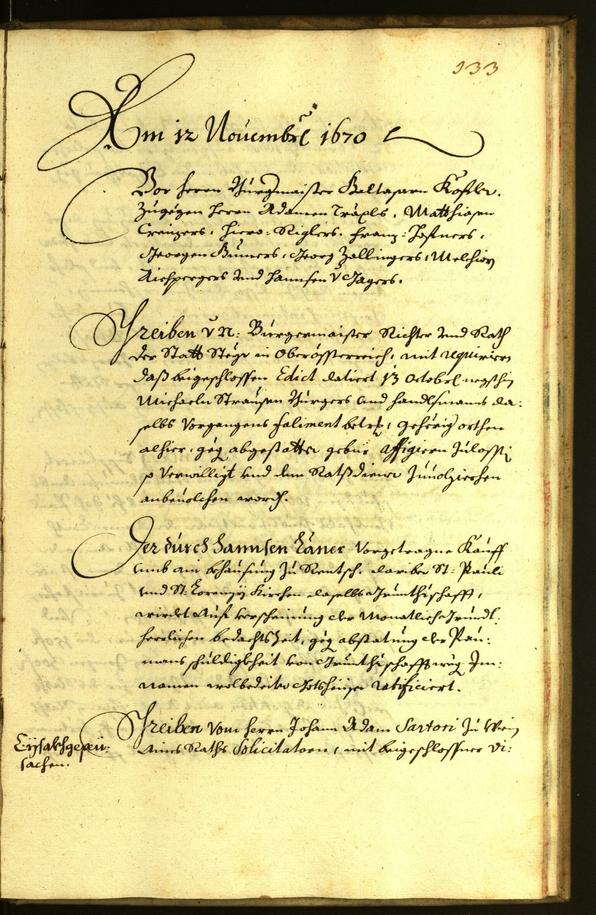 Civic Archives of Bozen-Bolzano - BOhisto Minutes of the council 1670 