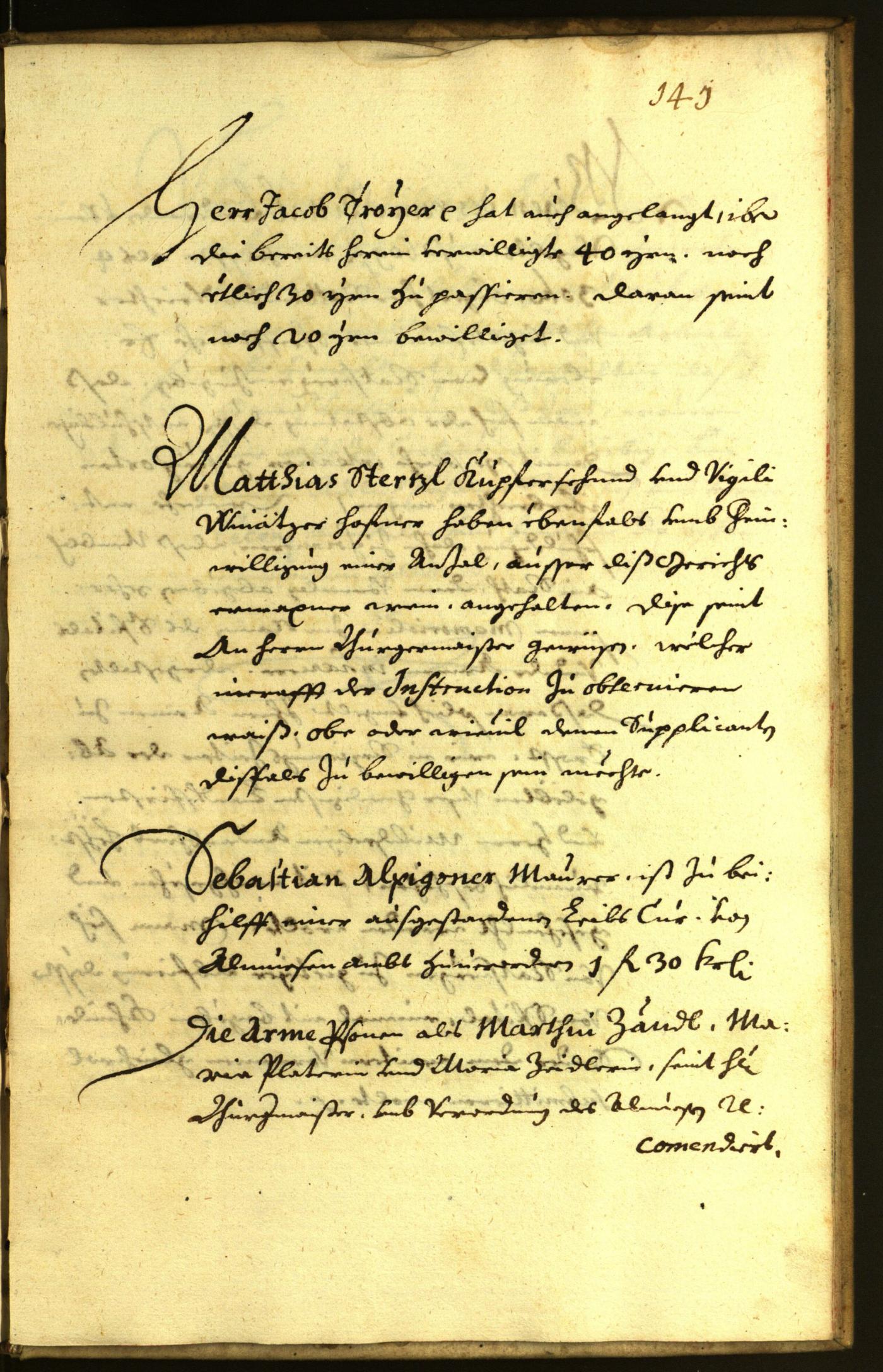 Stadtarchiv Bozen - BOhisto Ratsprotokoll 1670 