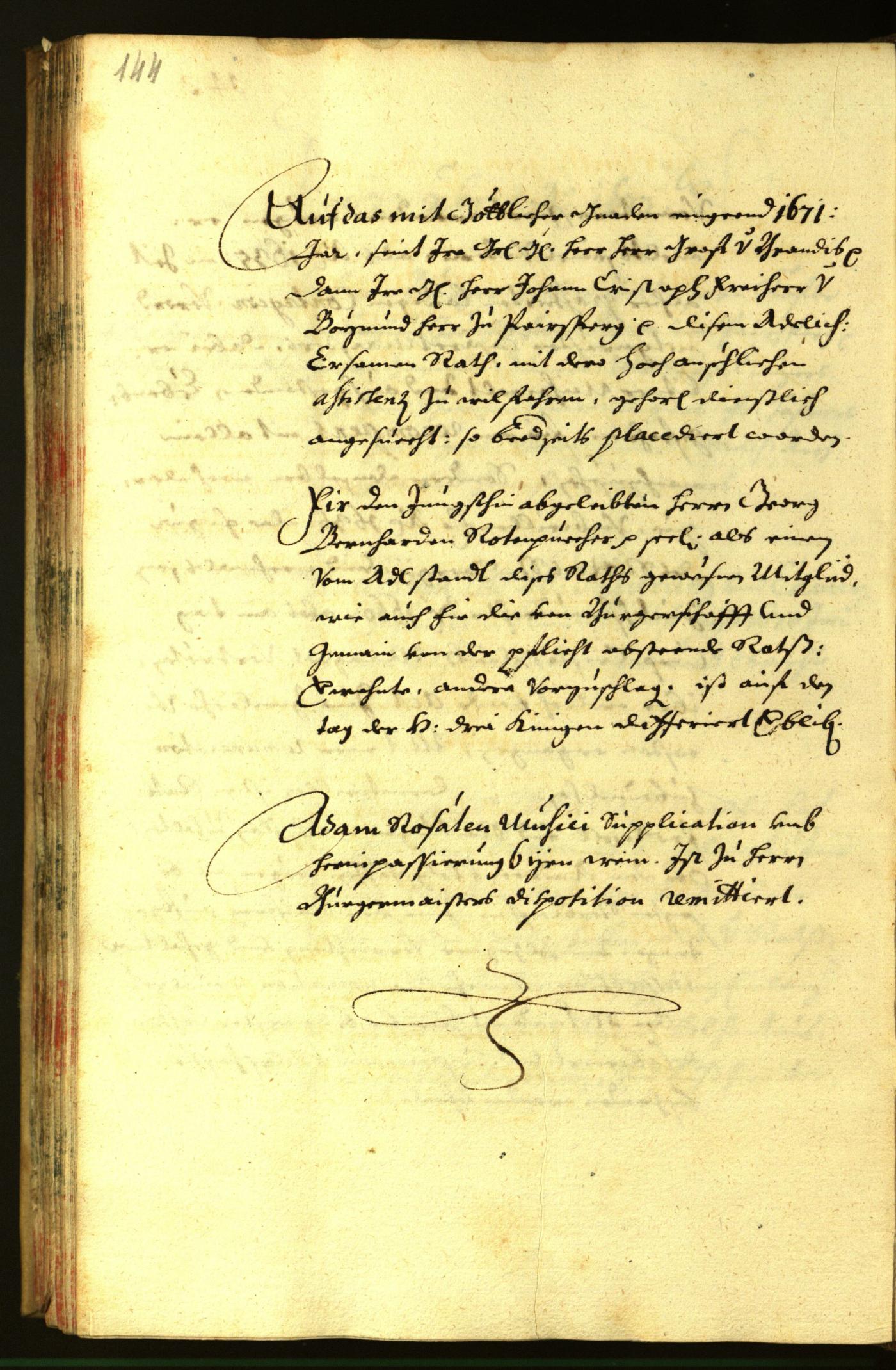 Stadtarchiv Bozen - BOhisto Ratsprotokoll 1670 