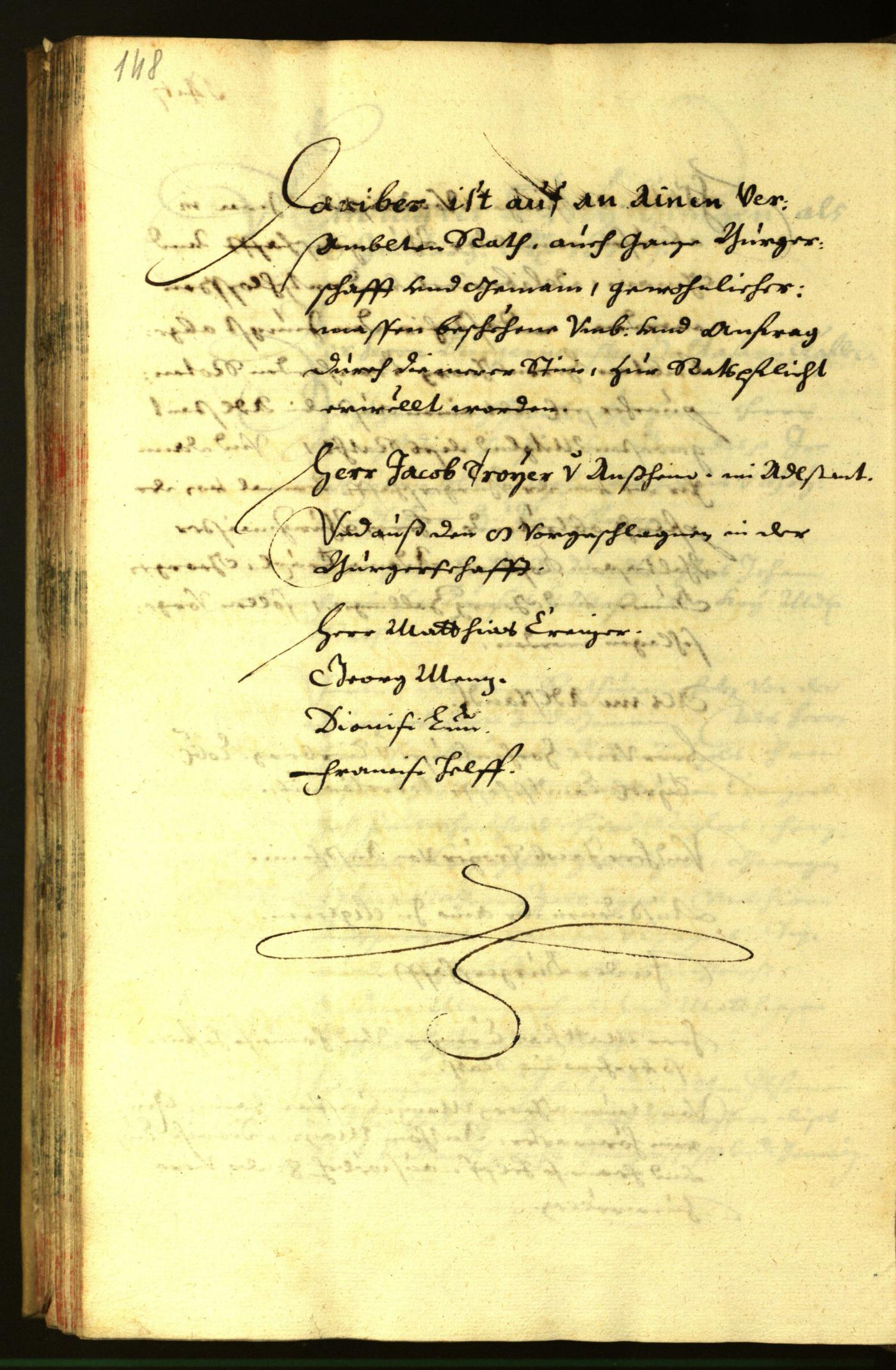 Stadtarchiv Bozen - BOhisto Ratsprotokoll 1670 