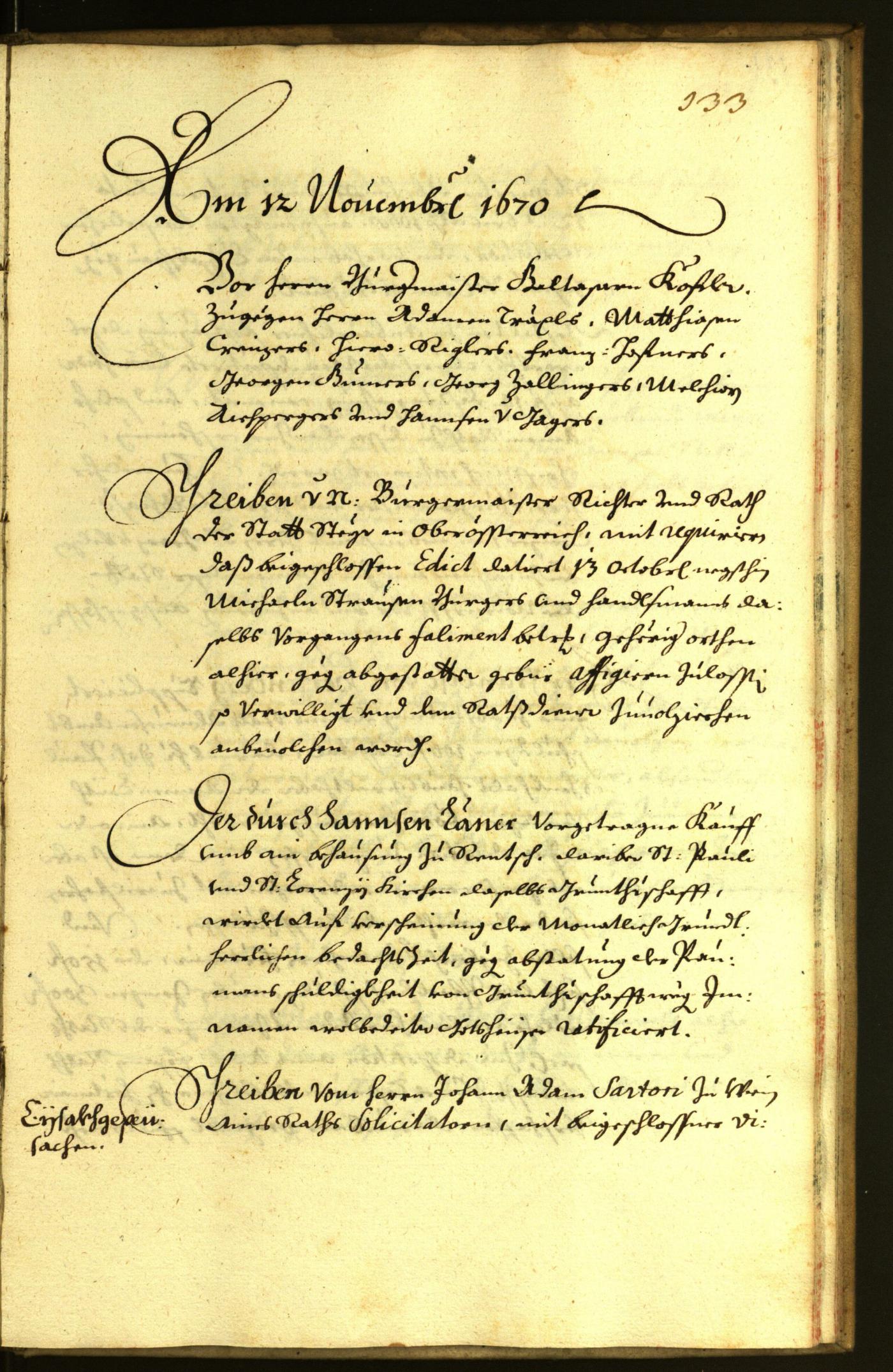 Civic Archives of Bozen-Bolzano - BOhisto Minutes of the council 1670 