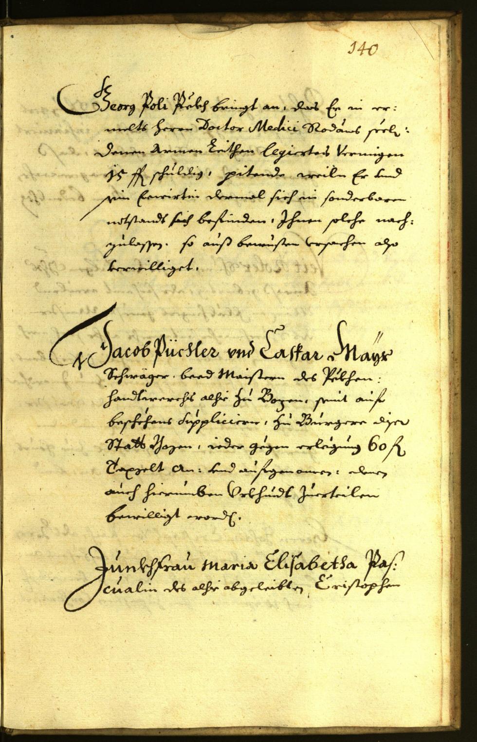 Stadtarchiv Bozen - BOhisto Ratsprotokoll 1670 