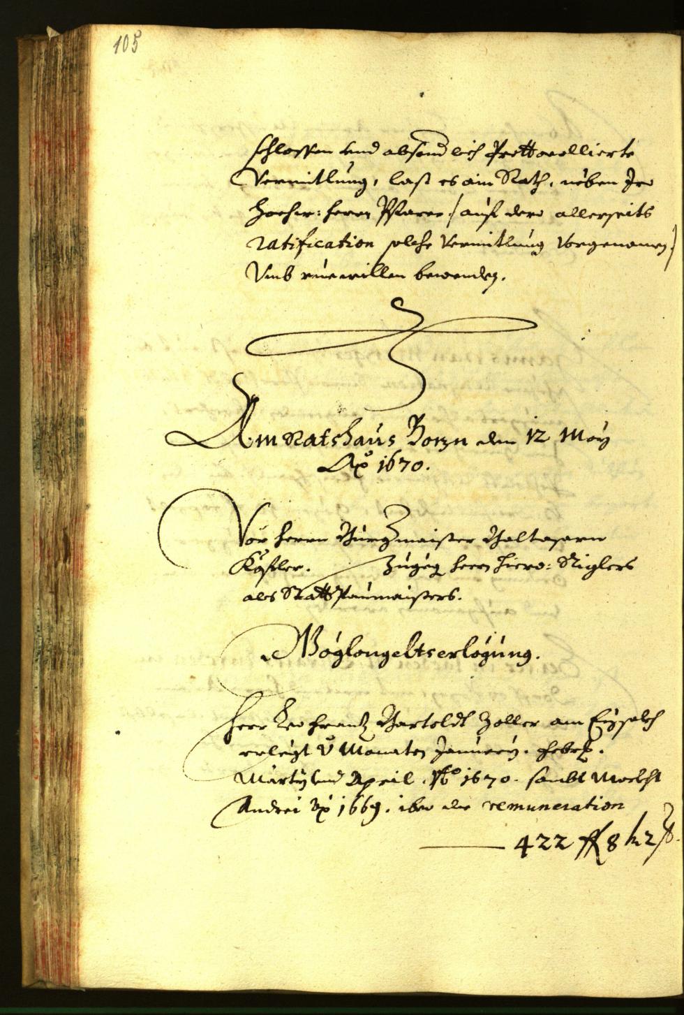 Civic Archives of Bozen-Bolzano - BOhisto Minutes of the council 1670 