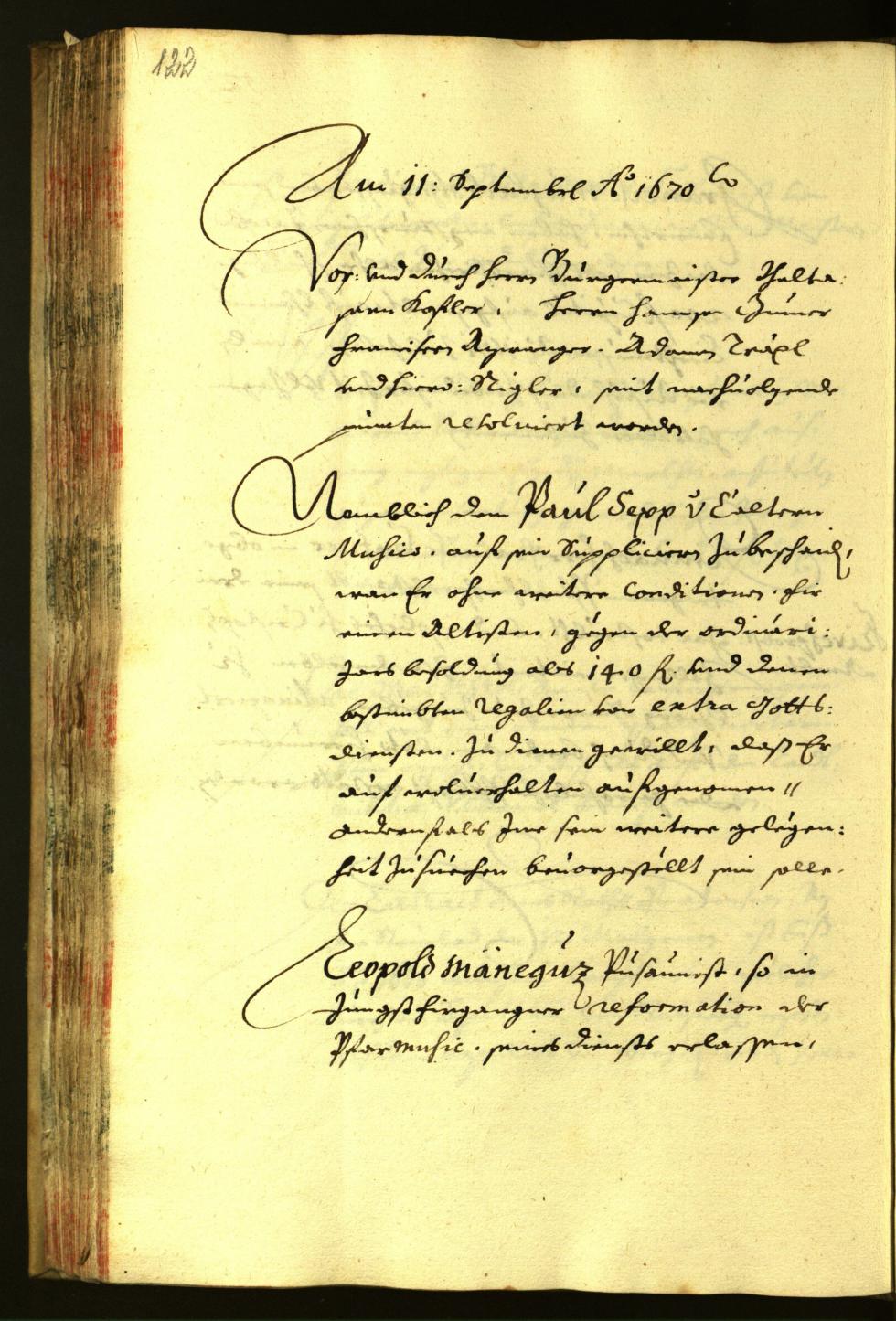 Stadtarchiv Bozen - BOhisto Ratsprotokoll 1670 