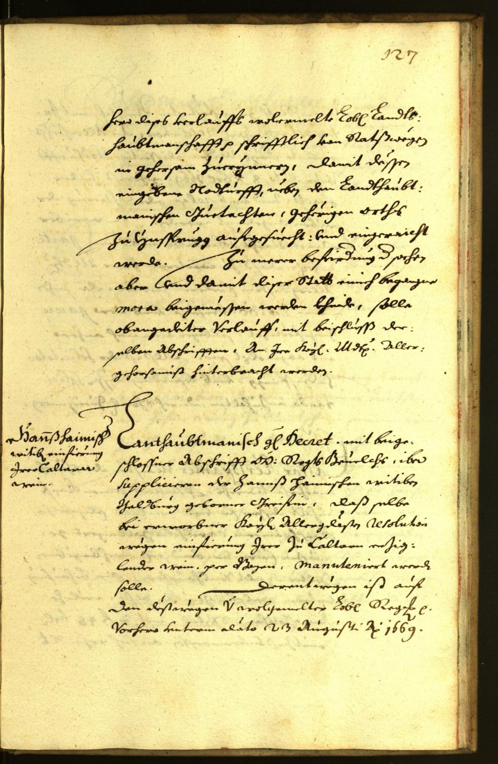 Civic Archives of Bozen-Bolzano - BOhisto Minutes of the council 1670 