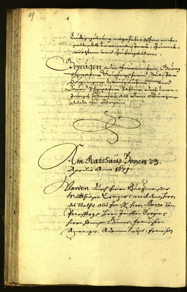 Civic Archives of Bozen-Bolzano - BOhisto Minutes of the council 1671 