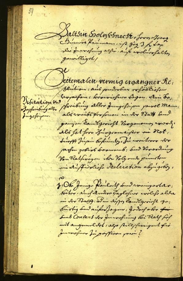 Stadtarchiv Bozen - BOhisto Ratsprotokoll 1671 