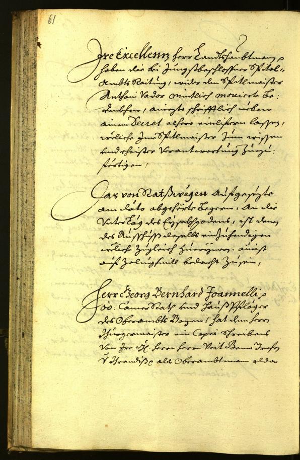 Stadtarchiv Bozen - BOhisto Ratsprotokoll 1671 