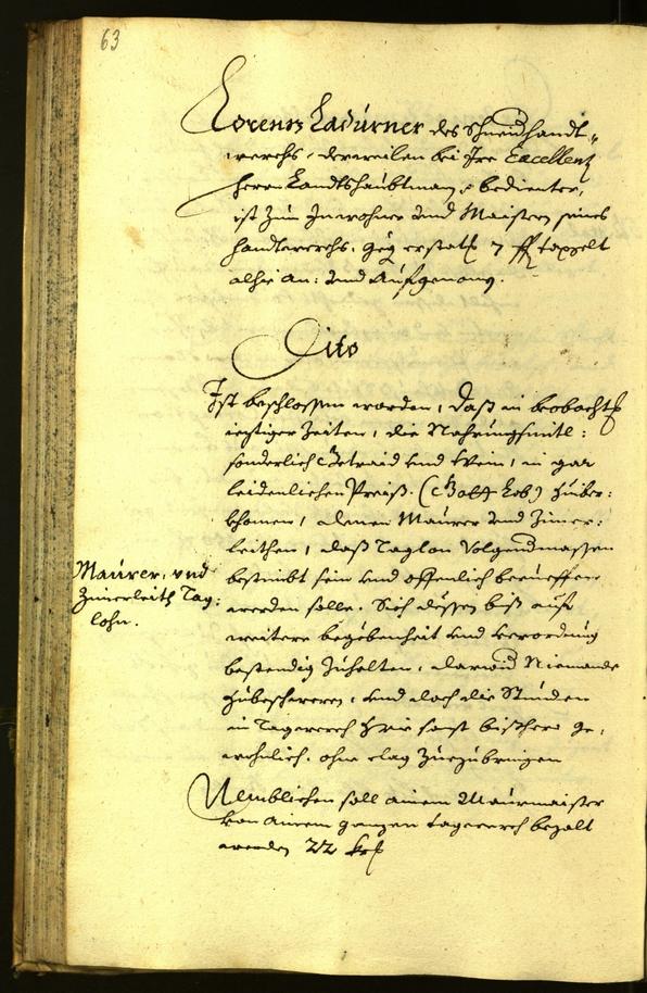 Stadtarchiv Bozen - BOhisto Ratsprotokoll 1671 