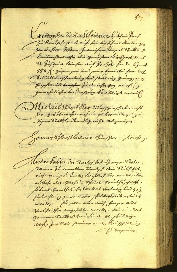 Stadtarchiv Bozen - BOhisto Ratsprotokoll 1671 